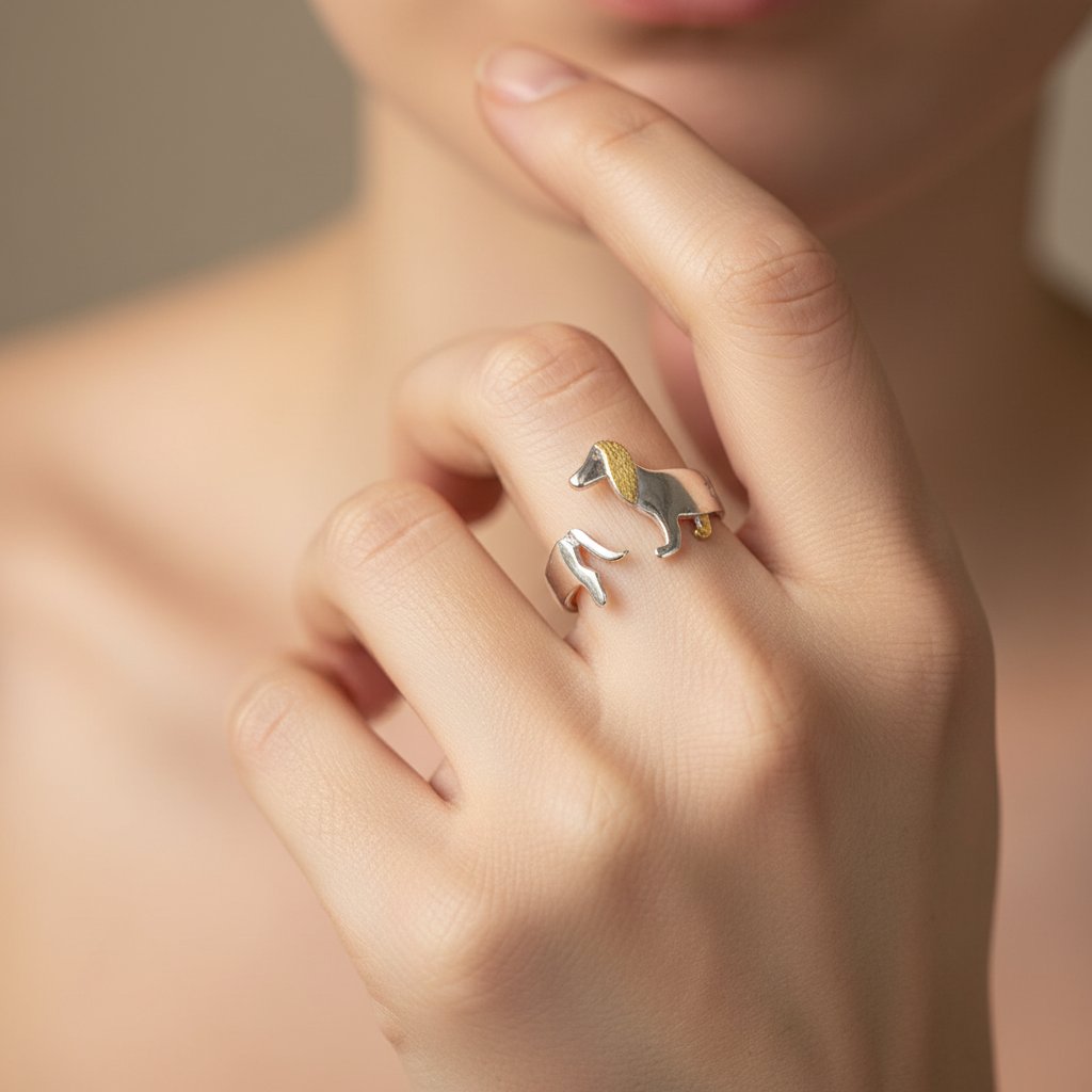 Perlenring im Vintage-Stil