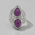 Anello Lucine in ametista