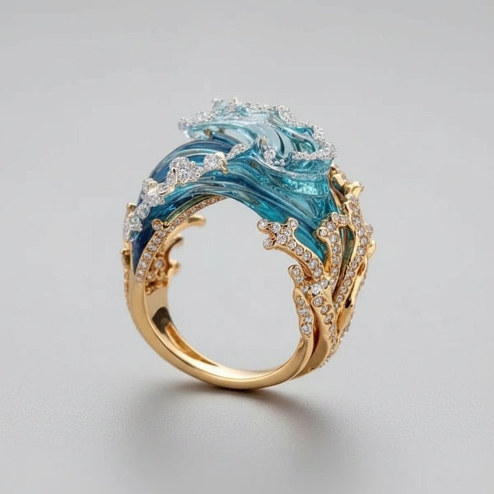 Valentine Aquamarine Ring