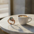 Bague Kira en aigue-marine