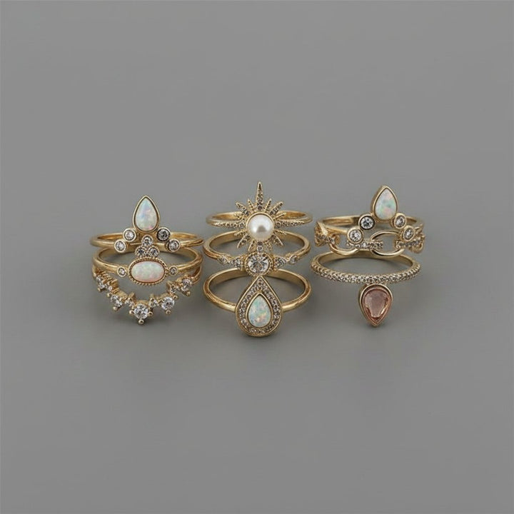 Conjunto de joyería de ópalo Genevieve