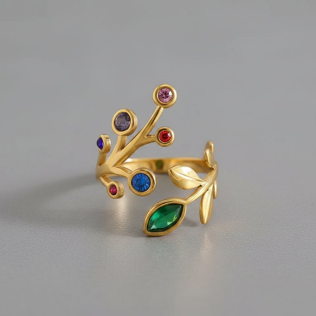Anello Lucine dorato