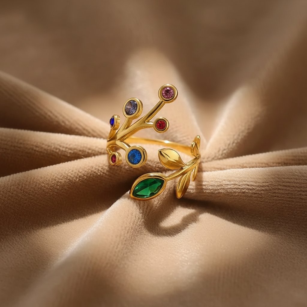 Anello Lucine dorato