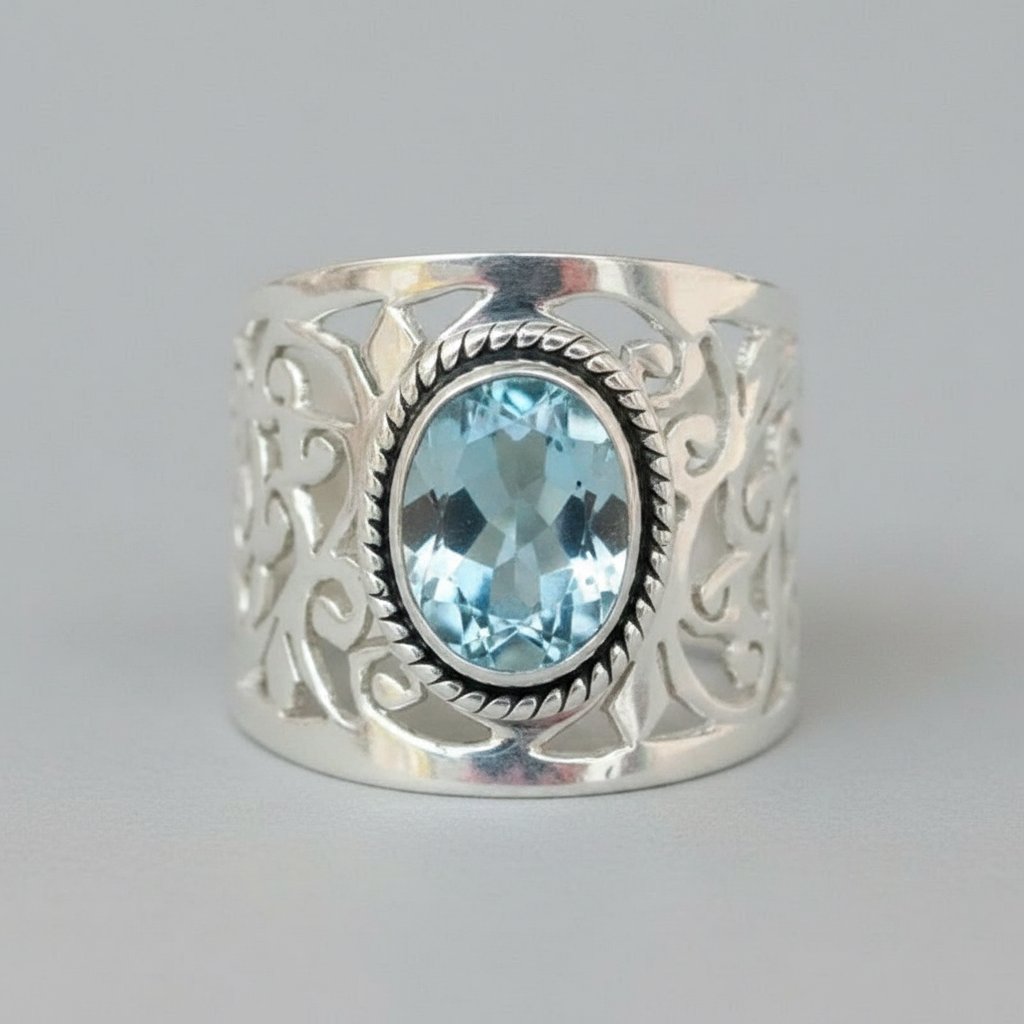 Anello Alba in topazio