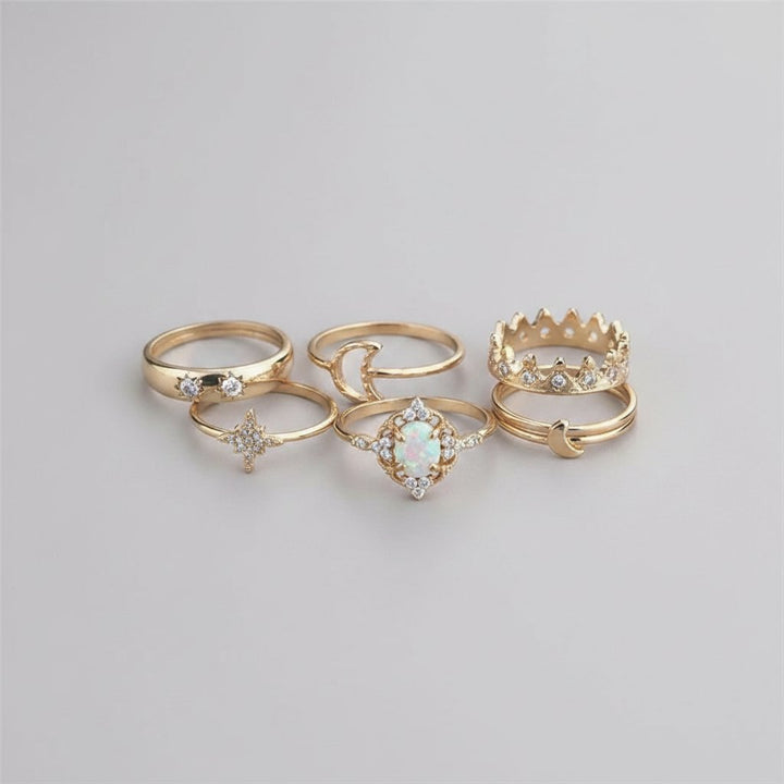 Conjunto de joias douradas Adeline