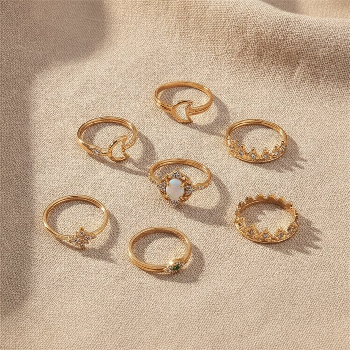 Conjunto de joias douradas Adeline