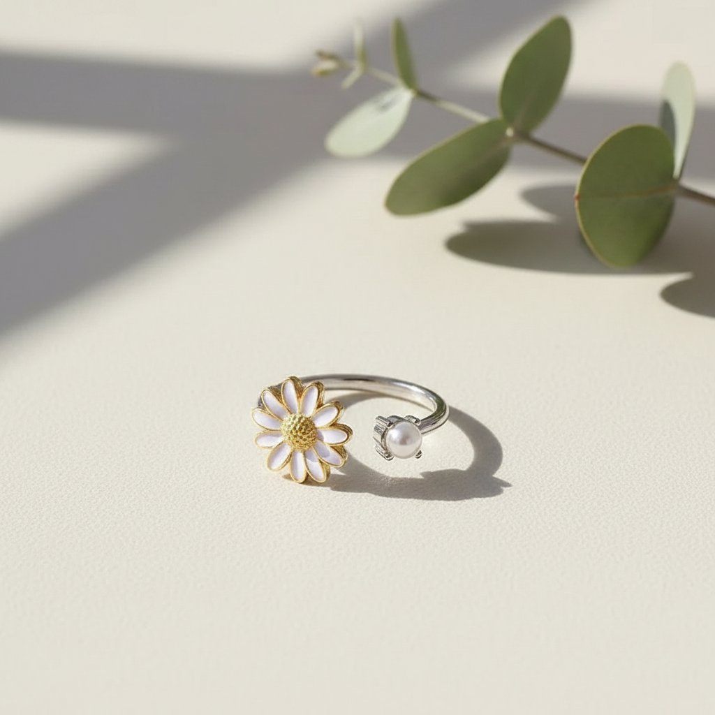 Bague Marguerite en perles