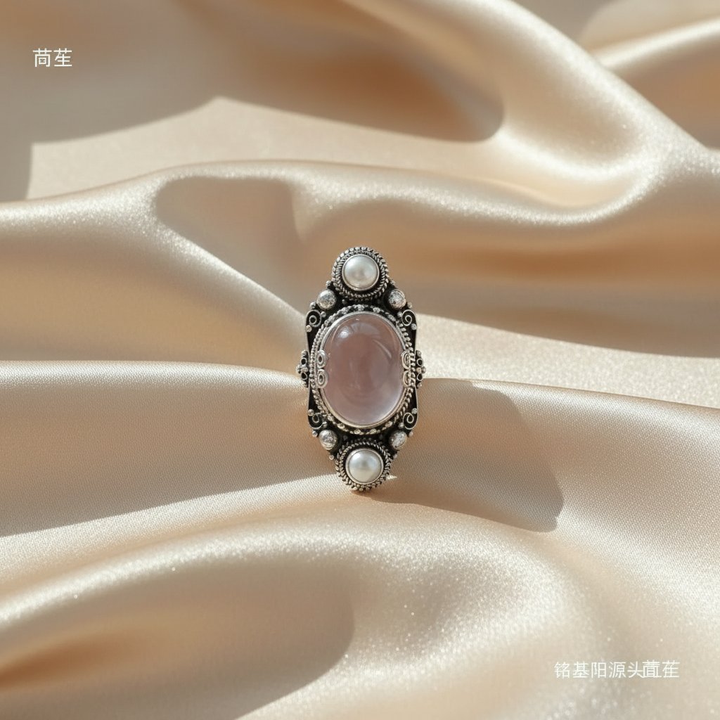 Celestine-helmikoru sormus