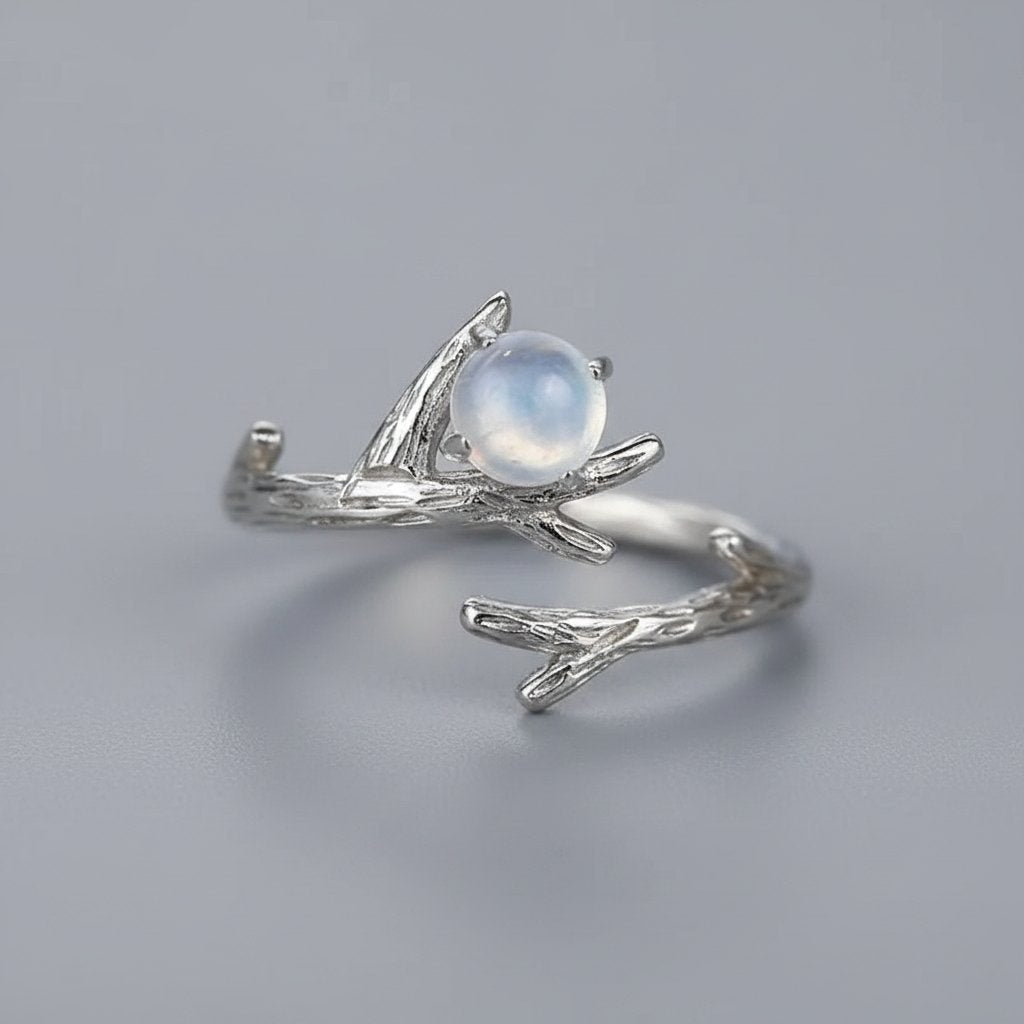 Bague Vionnet en pierre de lune