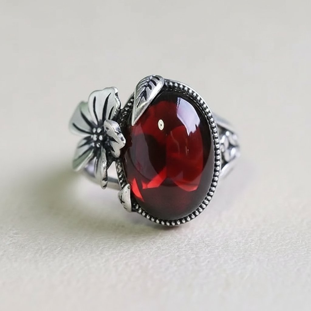Lune-rubijnen ring