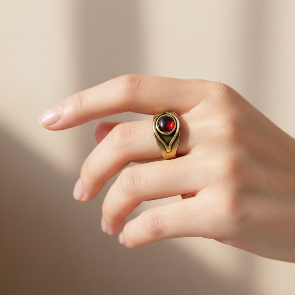 Ysolde Garnet Ring