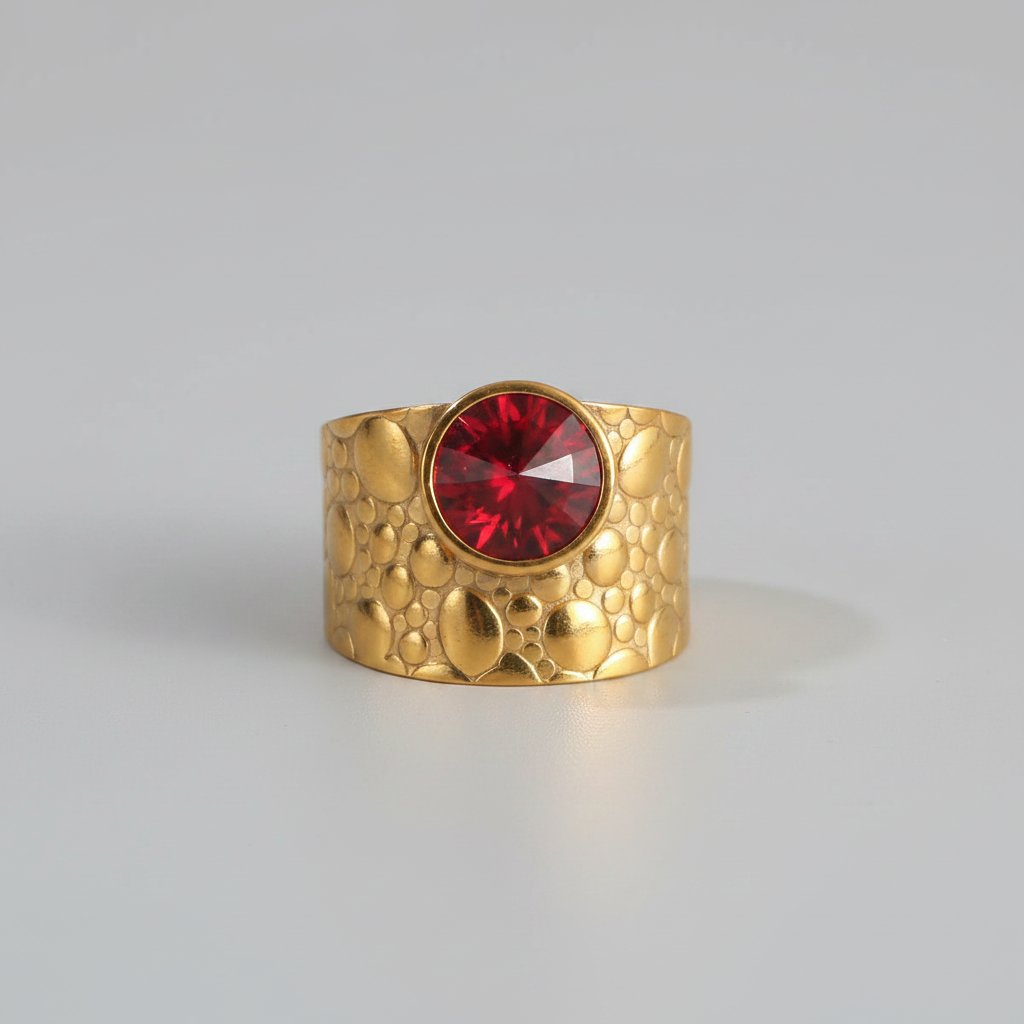 Adeline-ringen med rubin