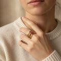 Sabeline gouden manchetarmband