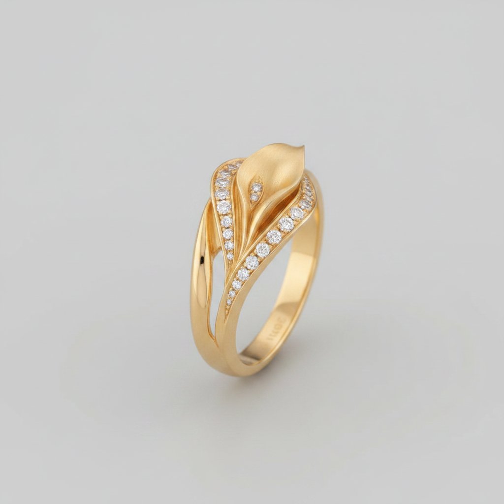Prstan Bela Gold