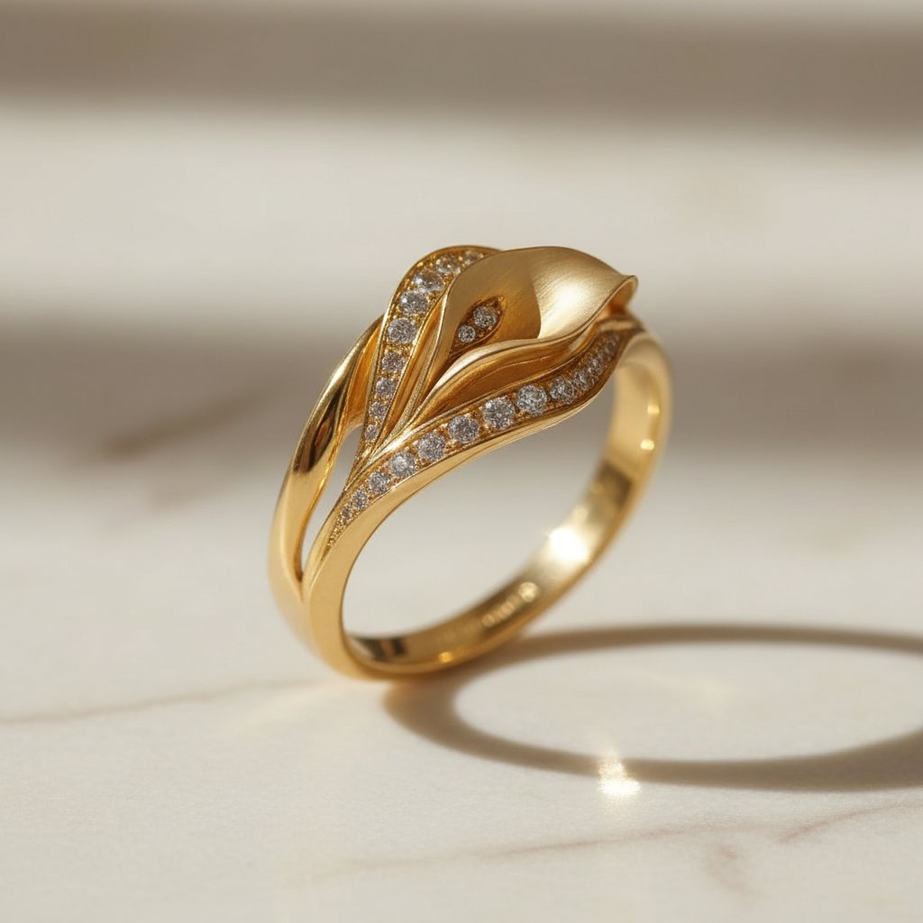 Prstan Bela Gold