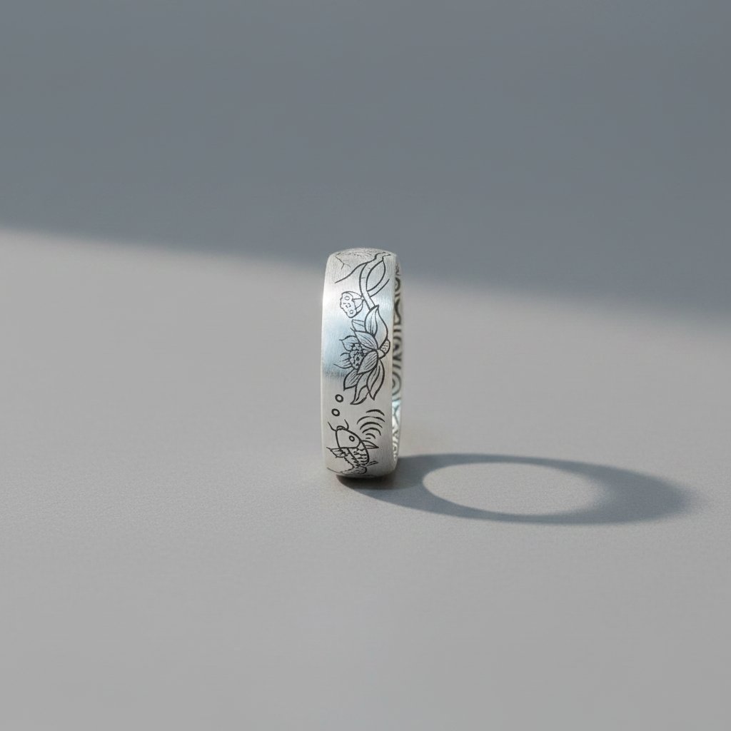 Bague Fiora argentée
