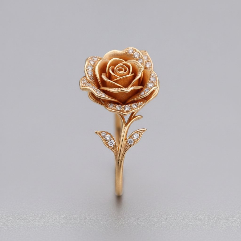 Bague Giada dorée