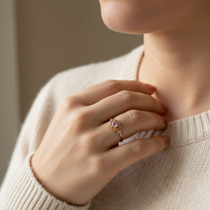 Wisteria Crystal Ring