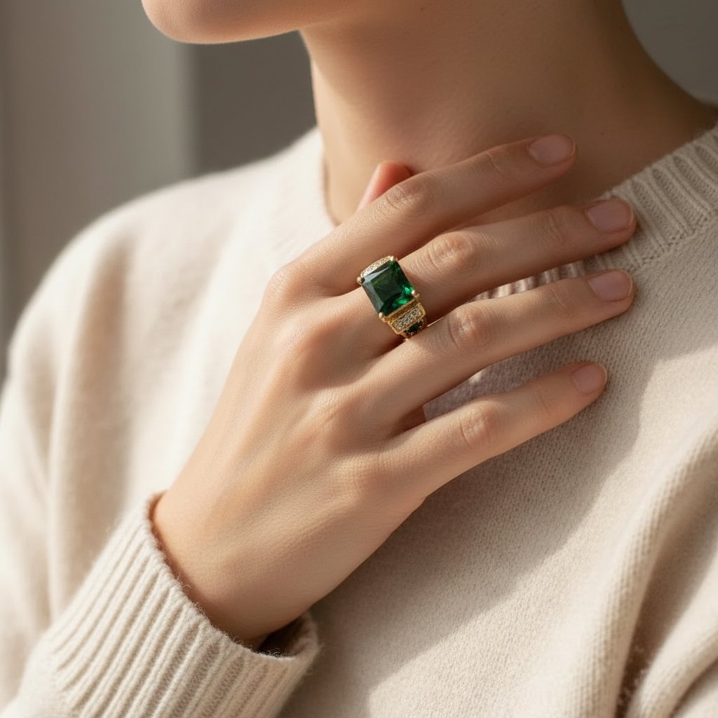 Beatrice Emerald Ring
