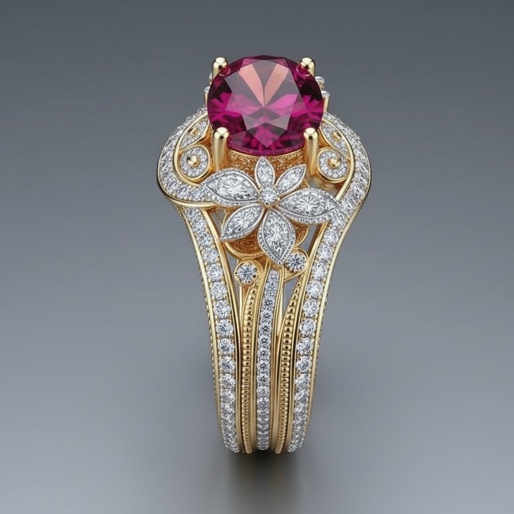 Anillo de cristal Marguerite