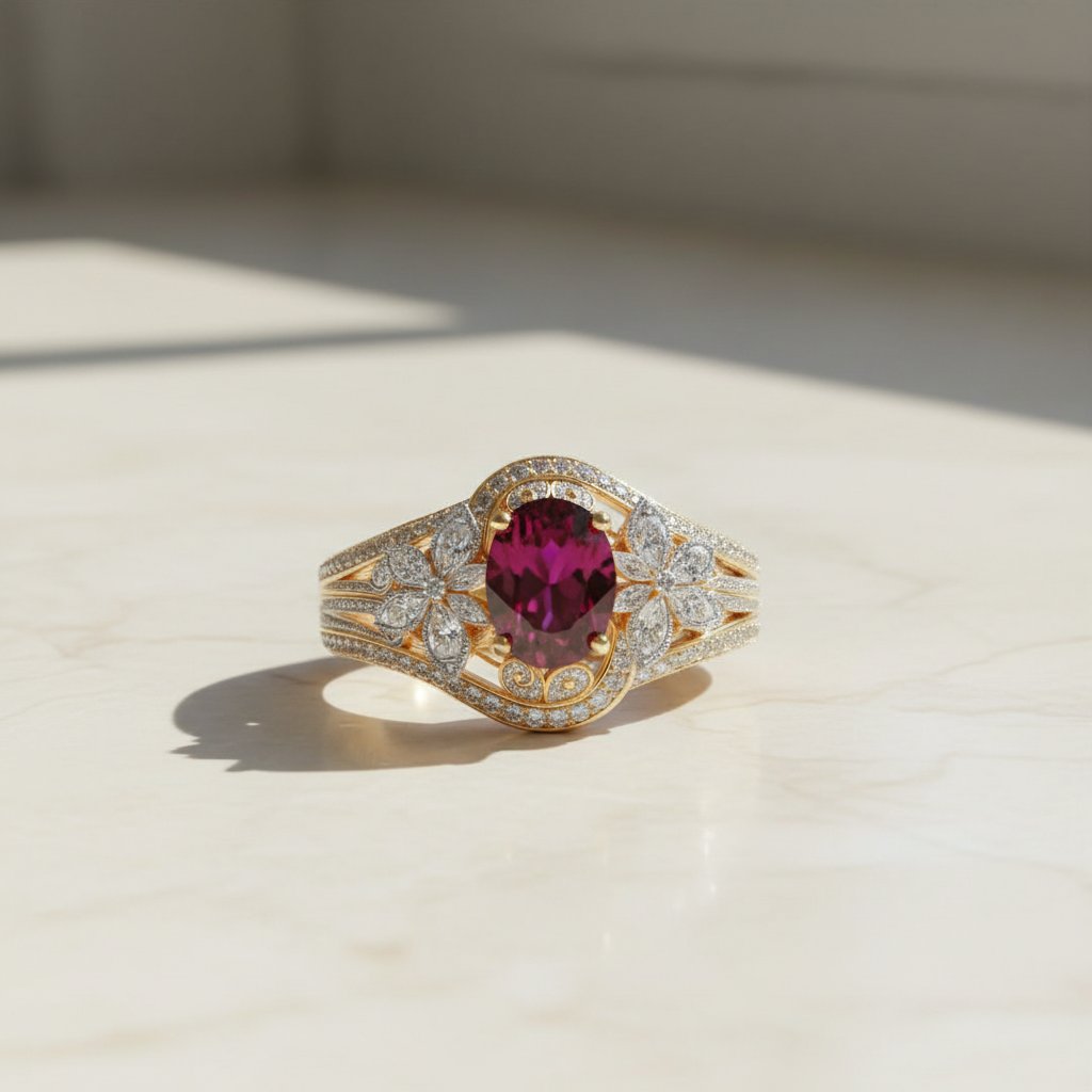 Anillo de cristal Marguerite