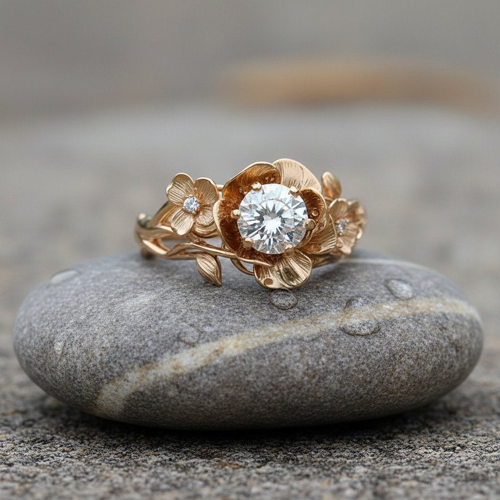 Celestine Gold Ring