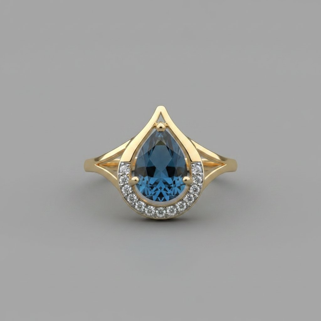 Anello Celestine dorato