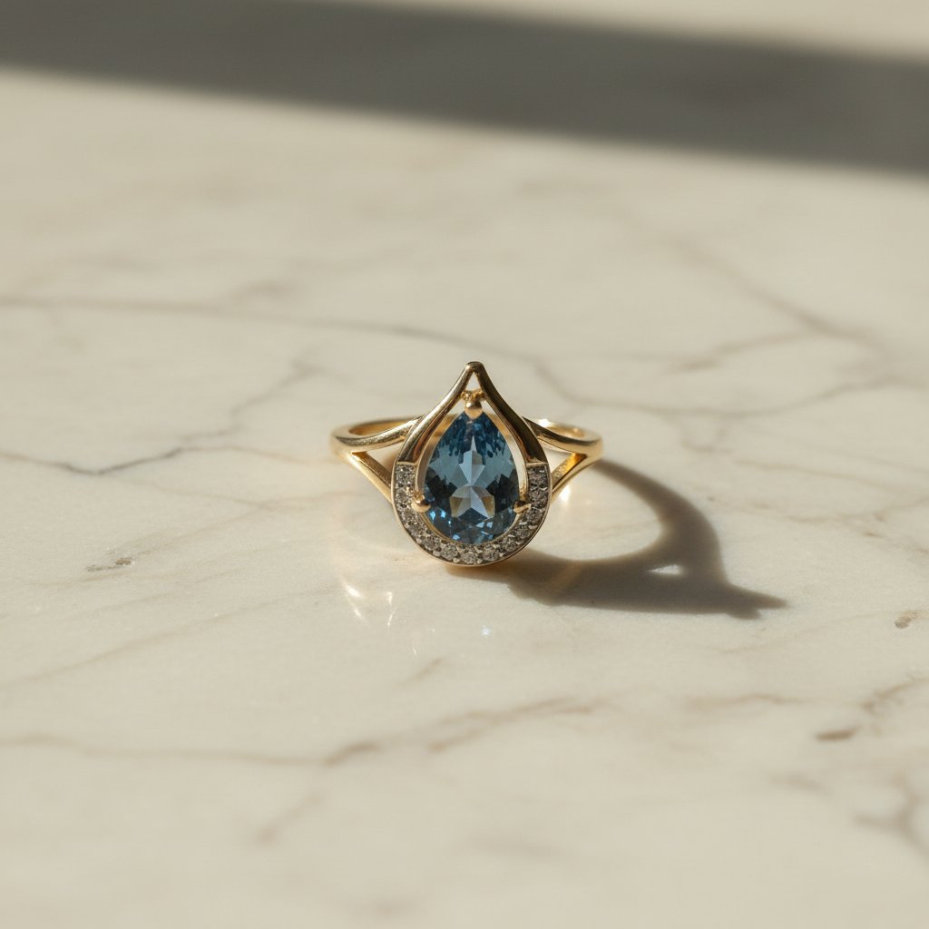 Anello Celestine dorato