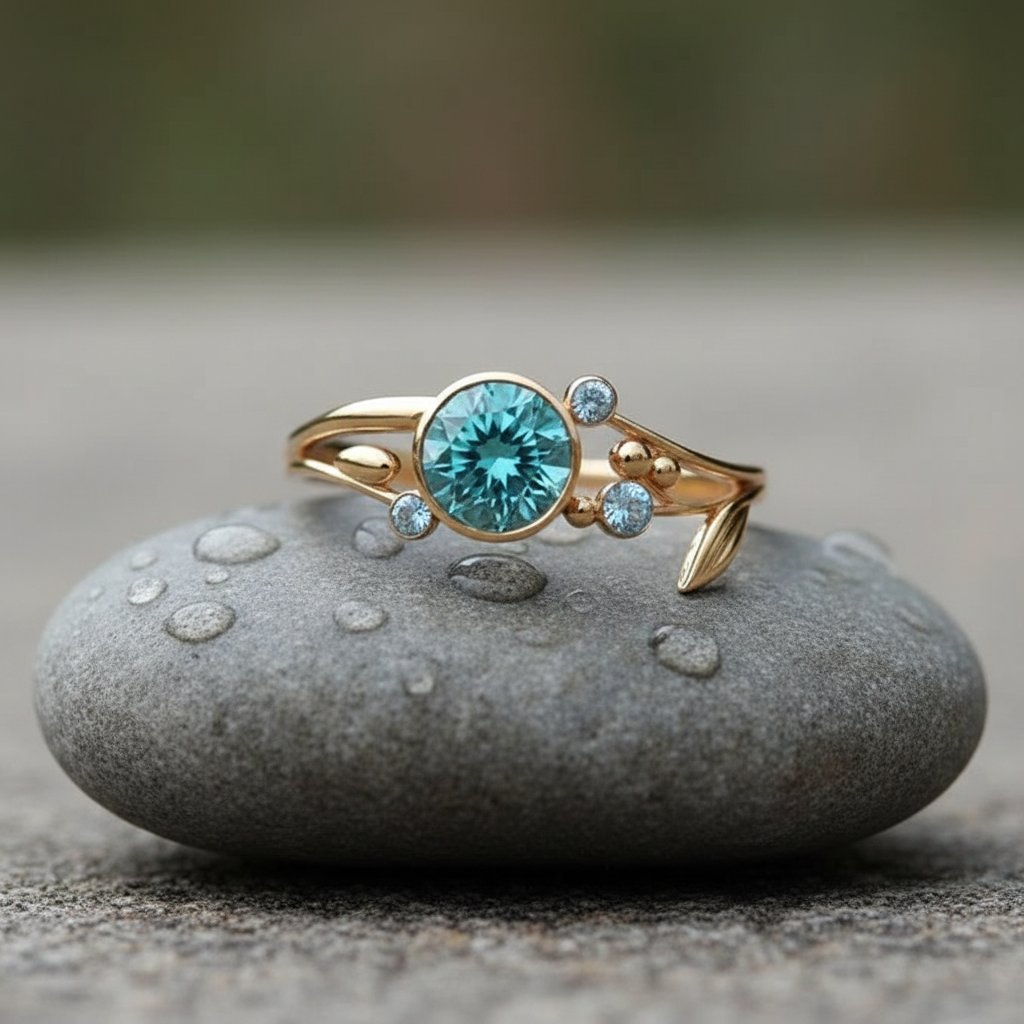 Celestine Crystal Ring