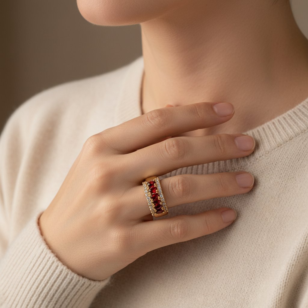 Celestine Crystal Ring