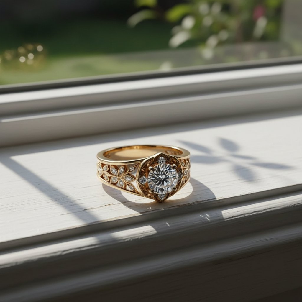 Celestine Crystal Ring