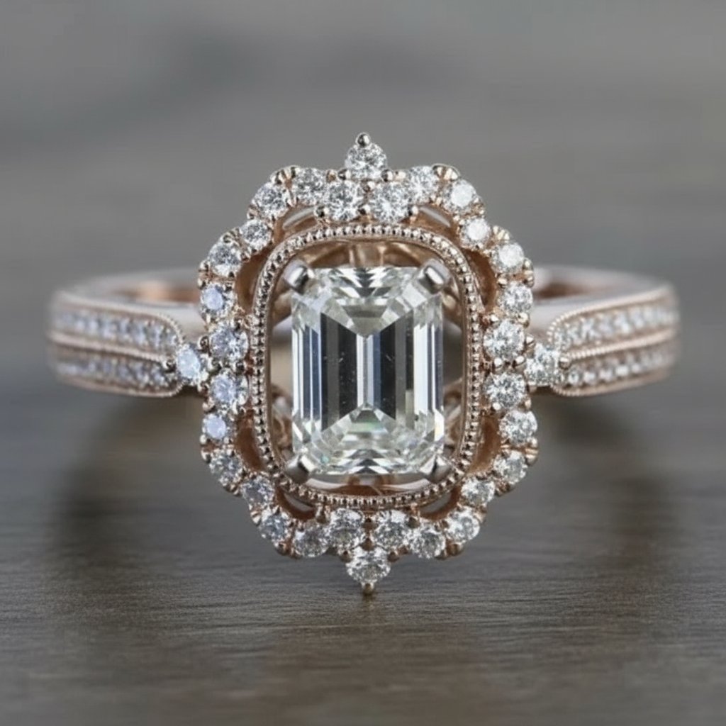 Anello Leocadia con diamanti