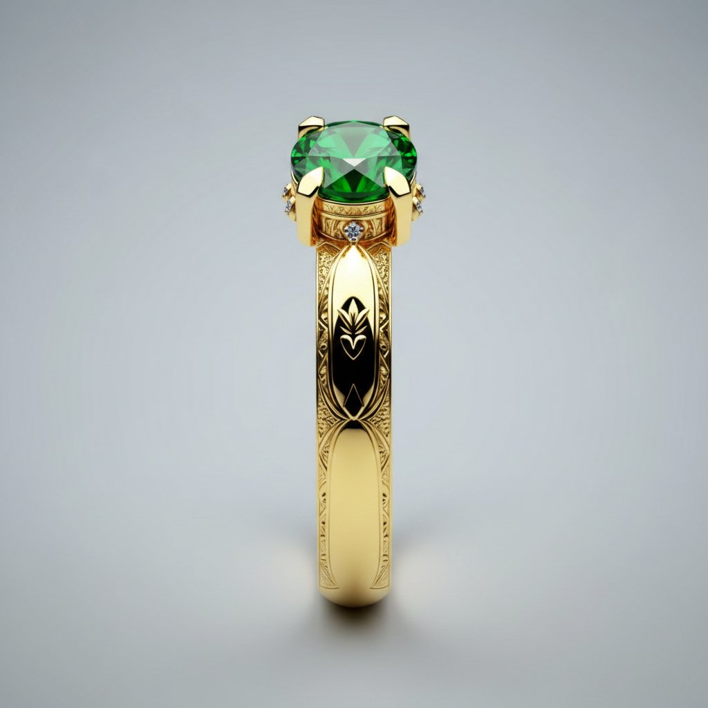 Rosaline-kristallen ring