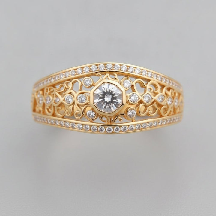 Anello Genevieve in zirconia