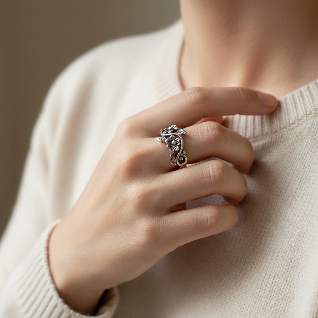 Anillo Eowyn plateado
