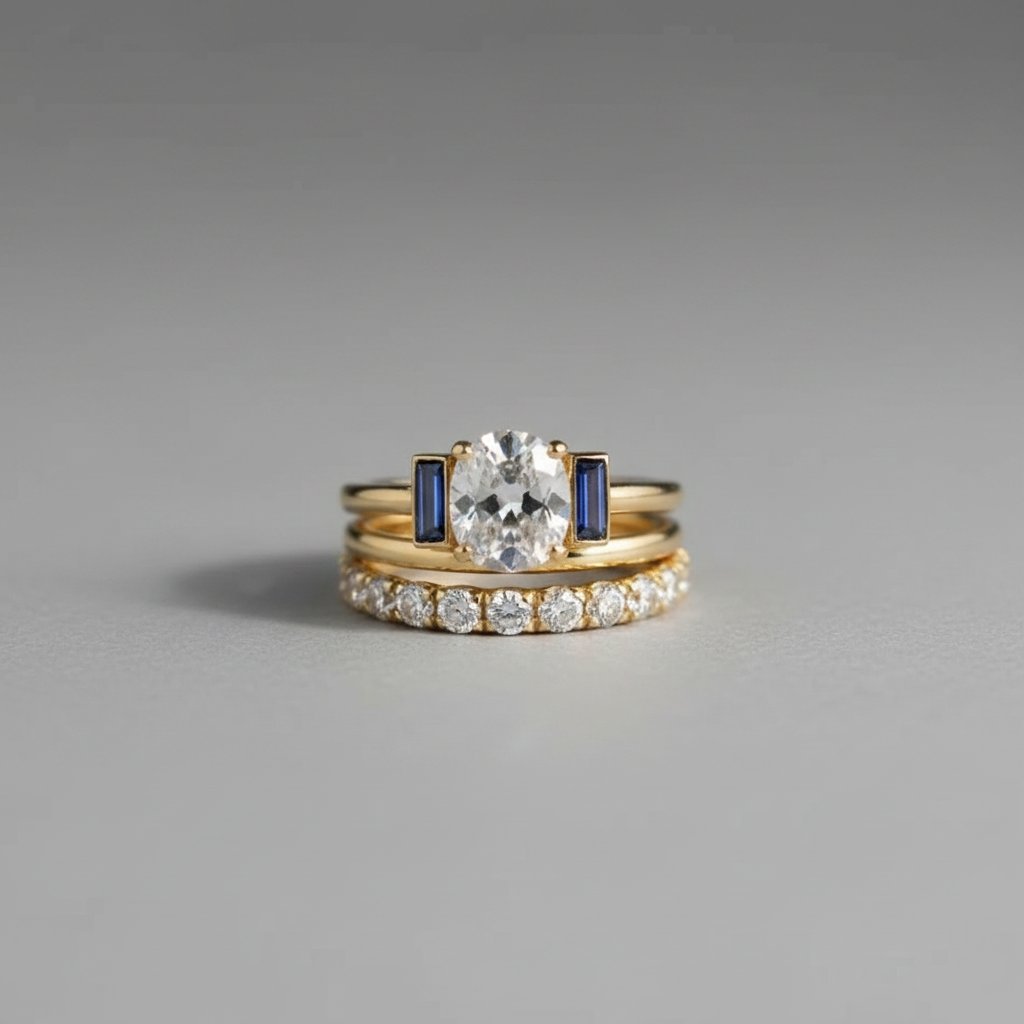 Conjunto de joyería Rhea dorado
