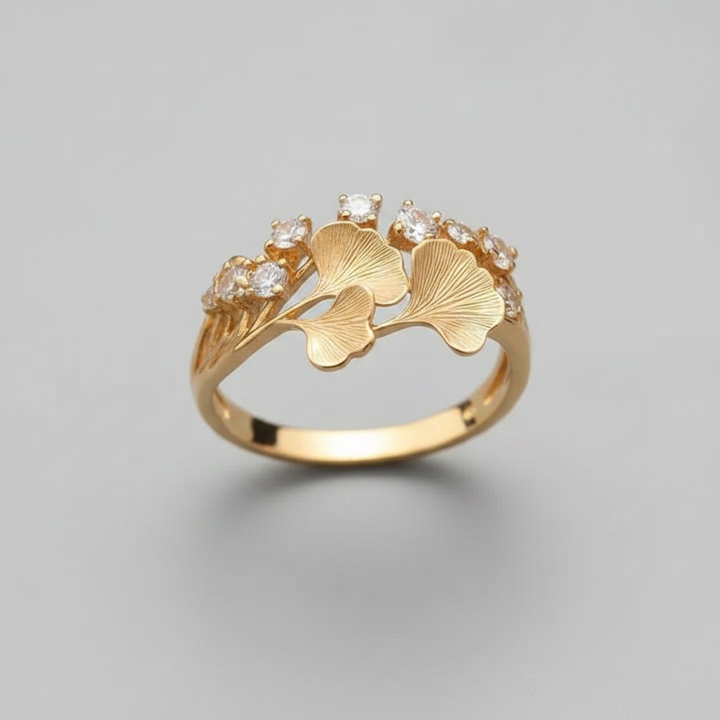 Rosaline-zirkonia ring