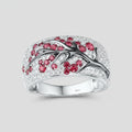 Vesper-ring met robijn