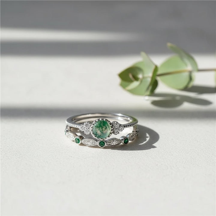 Ensemble de bijoux Elowen en argent