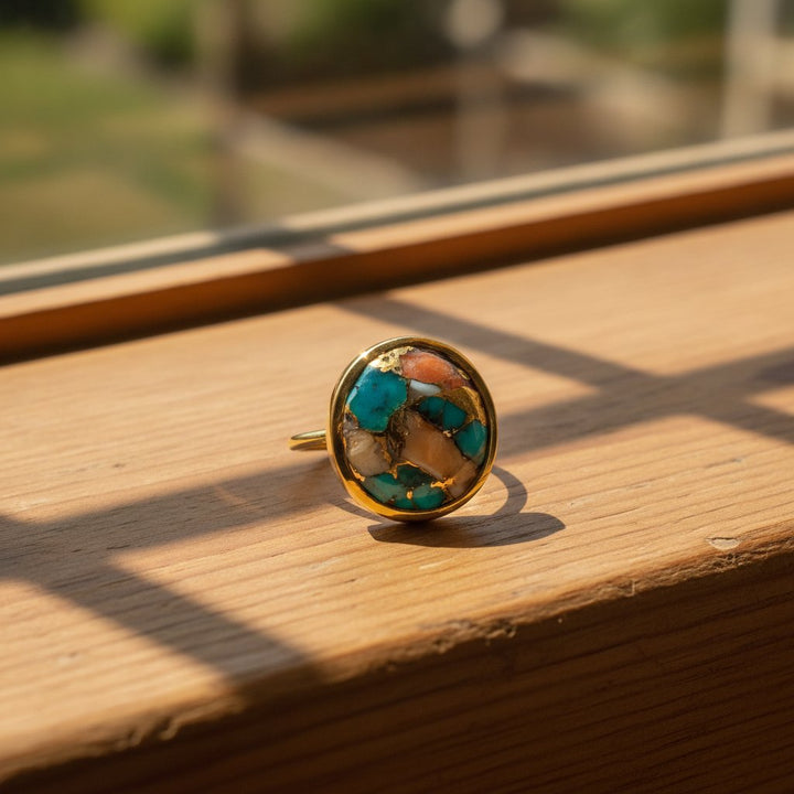 Bague Coralie turquoise