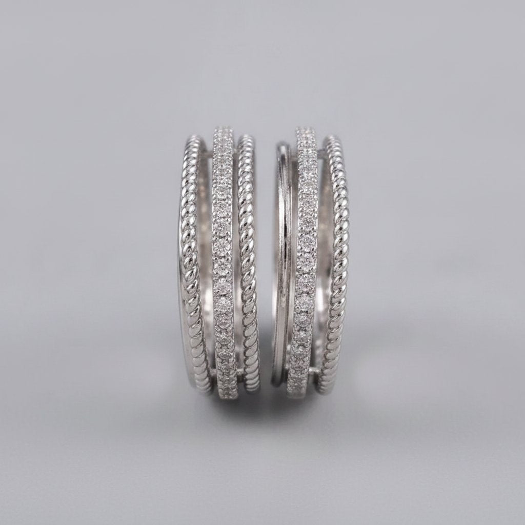 Anillo Albane de circonita cúbica