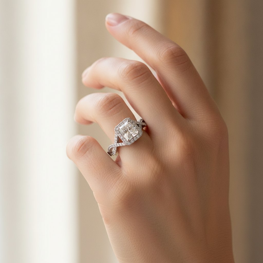 Anello Albane in zirconi cubici