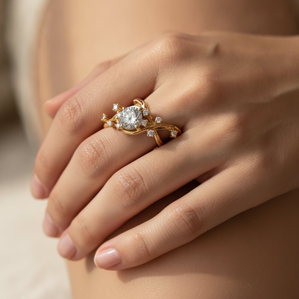 Lourdes Moissanite Ring