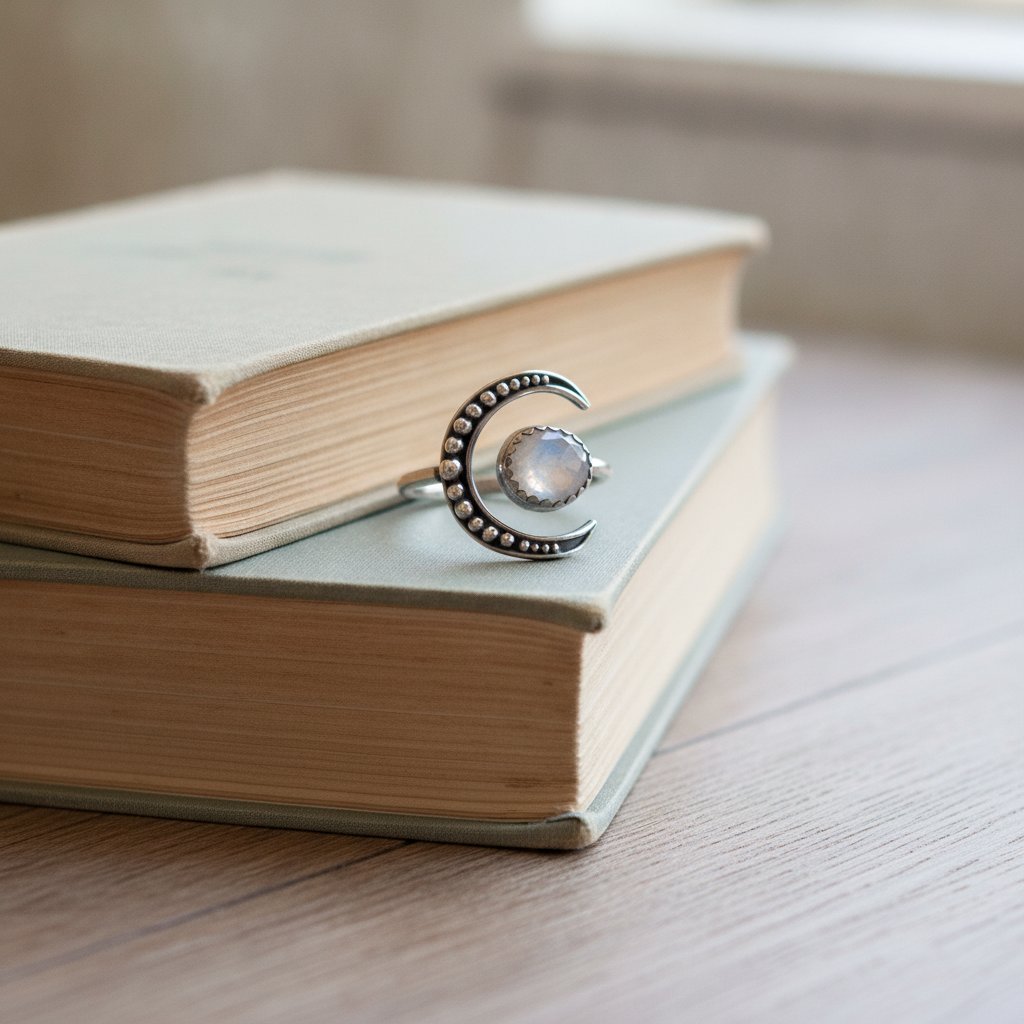 Valentine Moonstone Ring