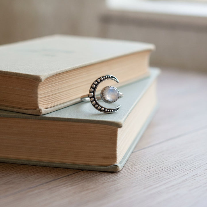 Valentine Moonstone Ring