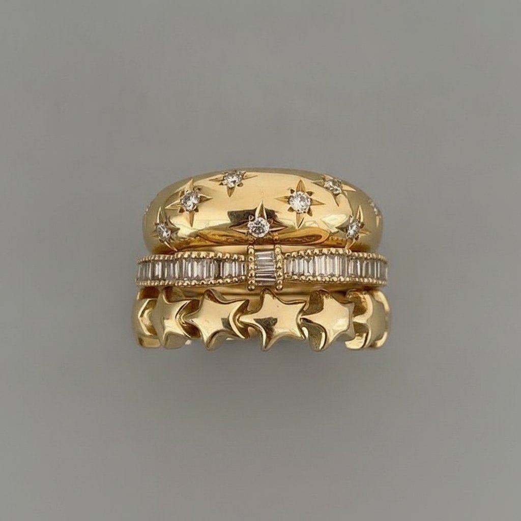 Joli ensemble de bijoux dorés