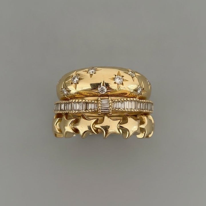 Joli ensemble de bijoux dorés