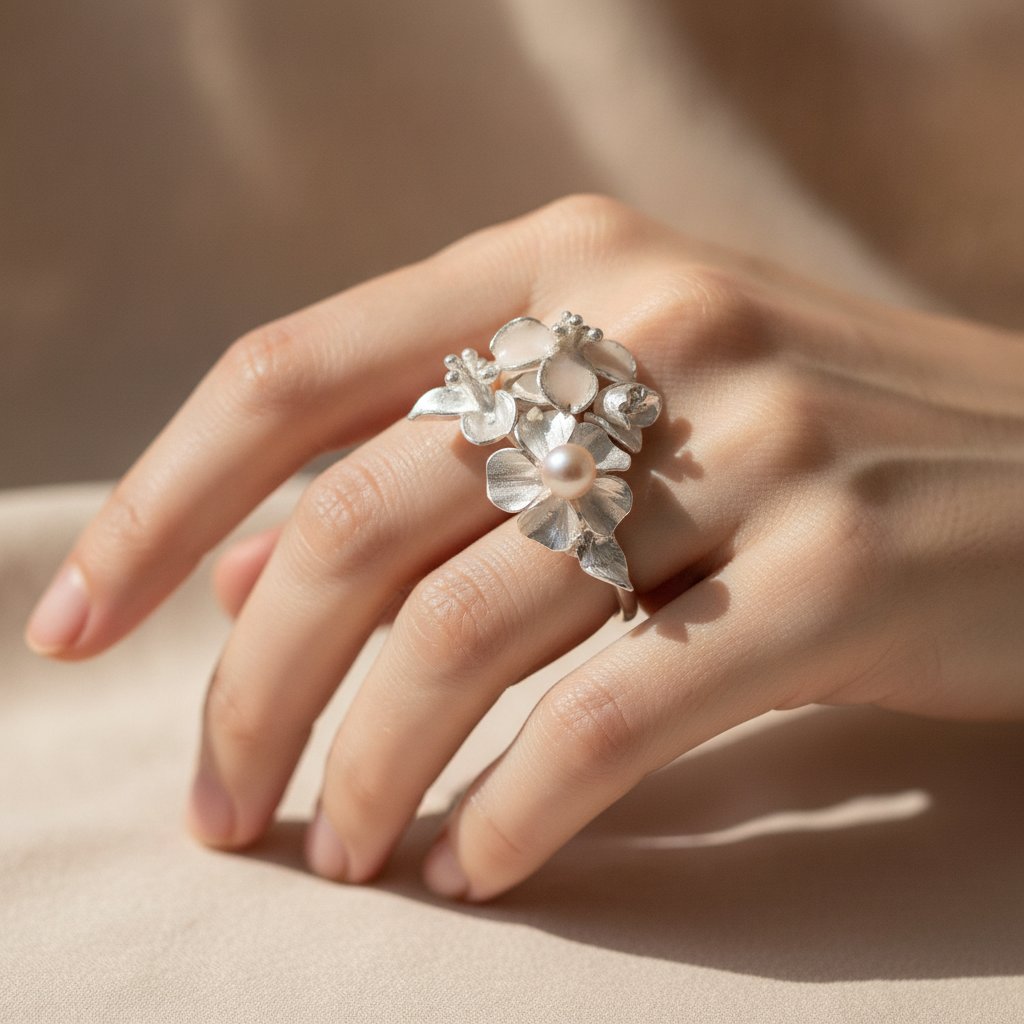 Lune Pearl Ring