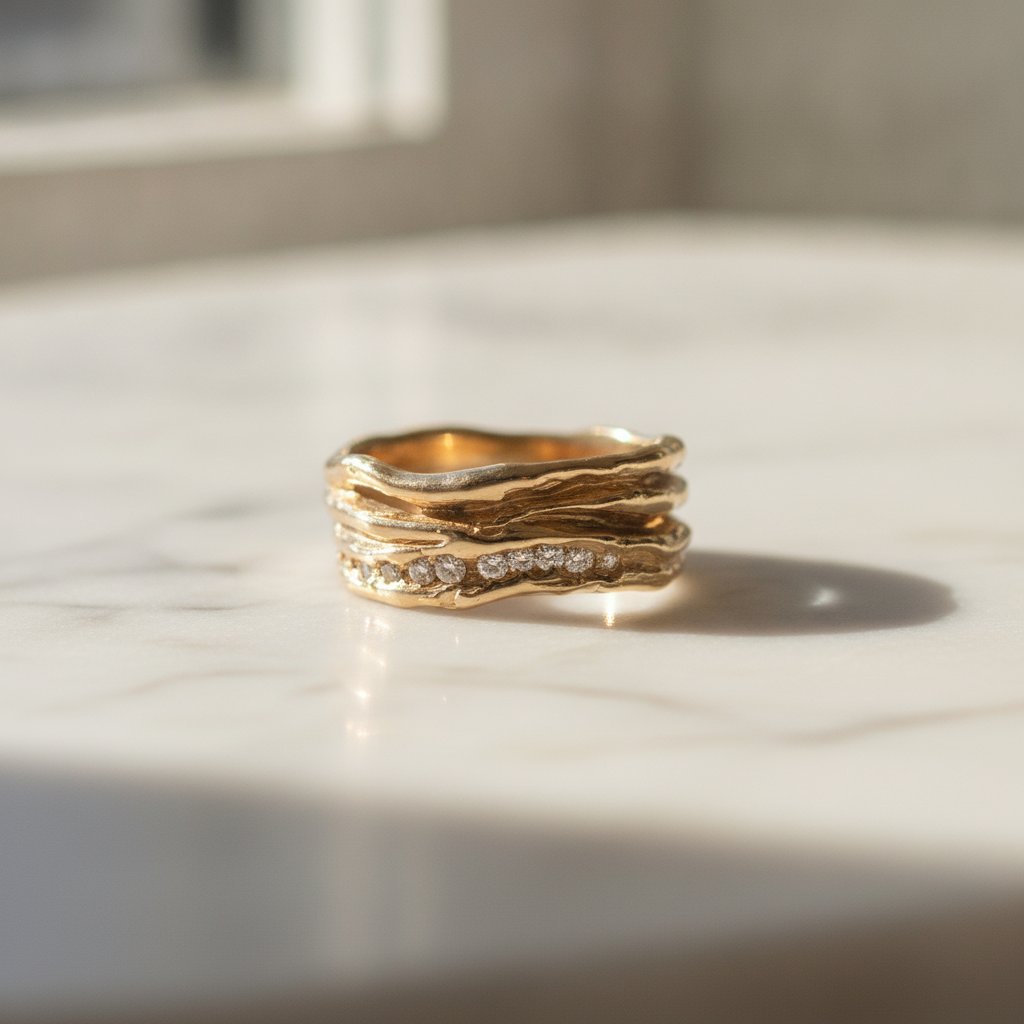 Bague Petra dorée