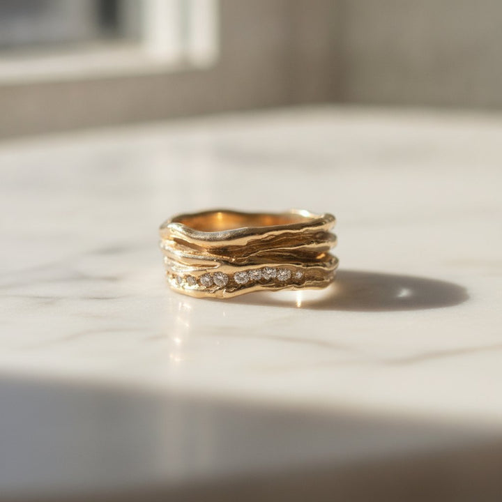 Bague Petra dorée
